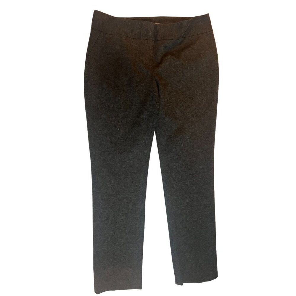 Vince Camuto Straight Leg Ankle Pants High Rise Stretch Heather Olive Size 12